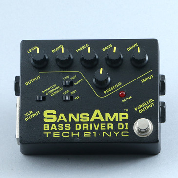Tech 21 SansAmp Bass Driver DI Bass Guitar Effects Pedal P-31011