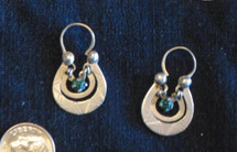 Mayan Antique Silver Earrings #29