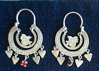 Mayan Antique Silver Earrings #21