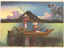 Lorenzo Gonzalez Mendoza -- Lake Atitlan at Sunset