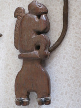 Maya Wood Slingshot #26 -- Squirrel with Nut