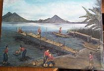 Francisco Sajvin -- The Lake at San Antonio Palopo