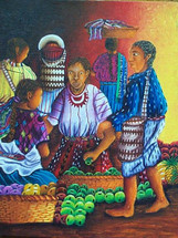 Salvador Tiney -- Market at Santiago Atitlan #2