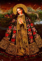 Our Blessed Lady -- Cusco School Painting