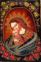Madonna and Child #1 -- Cusco School Painting