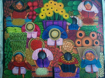 Matias Gonzalez Chavajay -- El Mercado, Vista del Pajaro