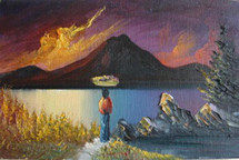 Lorenzo Gonzalez Mendoza -- Sunset Lake Atitlan #3