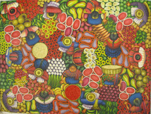 Domingo Cumes -- Overhead View of the Market