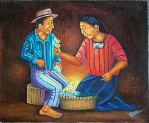 Vasquez Gonzalez -- A Man and Woman in the Market