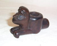 Maya Wood Pipe #1 -- Dog