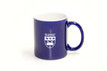 Sports Crest ceramic mug. Blue