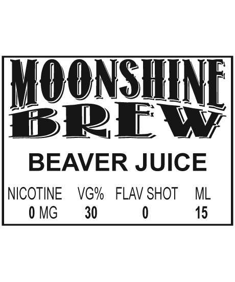 MOONSHINE BREW BEAVER JUICE - E-Juice - E-Liquid - Electronic Cigarettes - ECig - Vape - Vapor - Vaping - Pickering - Ajax - Whitby - Oshawa - Toronto - Ontario - Canada