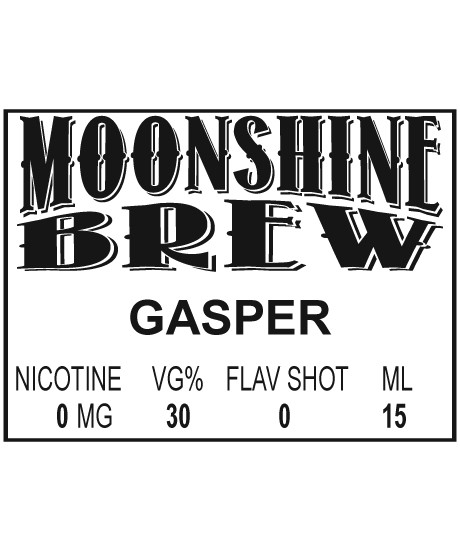 MOONSHINE BREW GASPER - E-Juice - E-Liquid - Electronic Cigarettes - ECig - Ejuice - Eliquid - Vape - Vapor - Vaping - Pickering - Ajax - Whitby - Oshawa - Toronto - Ontario - Canada