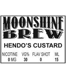 MOONSHINE BREW HENDO'S CUSTARD - E-Juice - E-Liquid - Electronic Cigarettes - ECig - Vape - Vapor - Vaping - Pickering - Ajax - Whitby - Oshawa - Toronto - Ontario - Canada