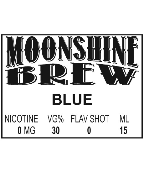 MOONSHINE BREW BLUE - E-Juice - E-Liquid - Electronic Cigarettes - ECig - Ejuice - Eliquid - Vape - Vapor - Vaping - Pickering - Ajax - Whitby - Oshawa - Toronto - Ontario – Canada