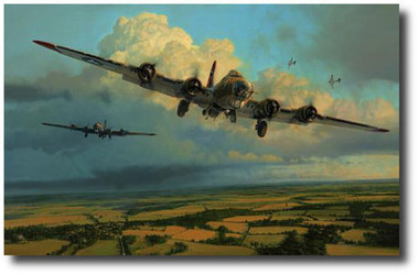Thunderheads Over Ridgewell  Aviation Art