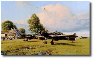 Front Line Hurricanes Aviation Art