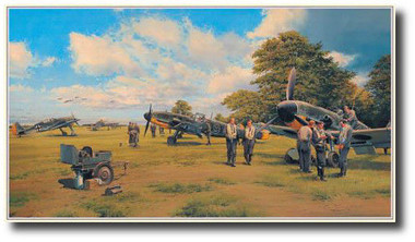  Eagles on the Channel Front  Aviation Art