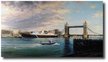 Royal Yacht Britannia  Aviation Art