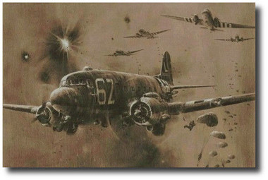  D-Day Drop 'Stick 21'  Aviation Art