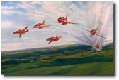 Red Arrows  Aviation Art