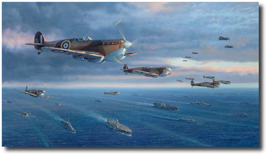 To Malta For Freedom by Jim Laurie Aviation Art