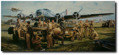 THEY FOUGHT WITH WHAT THEY HAD By John Shaw Aviation Art