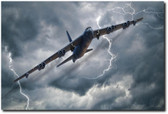 Louisiana Lightning Aviation Art