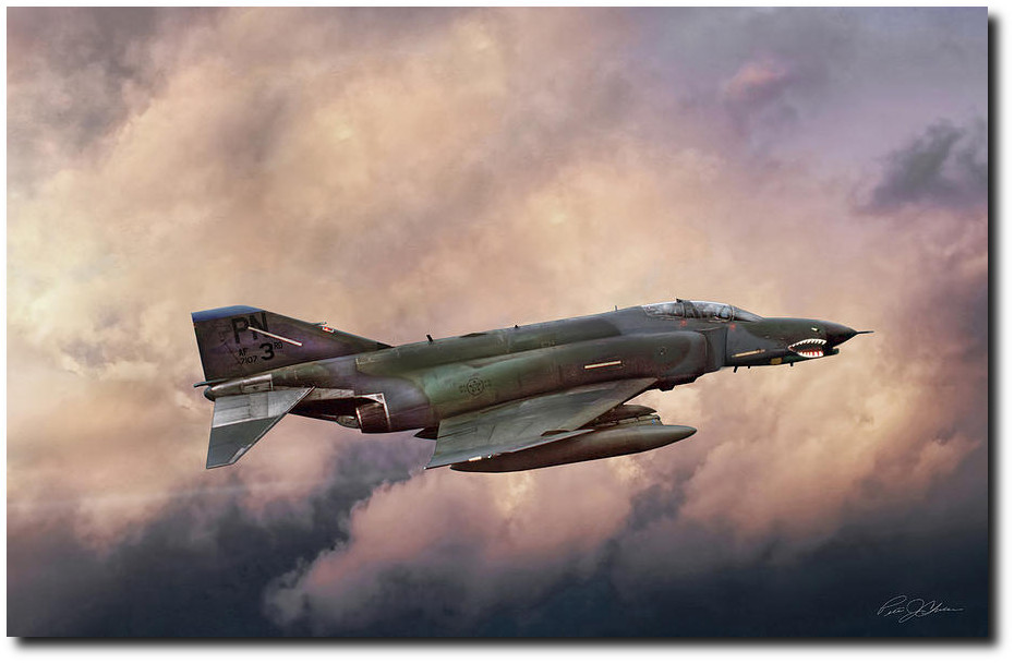 Aviation Art by Peter Chilelli/F-4e Phantom Sea/McDonnell