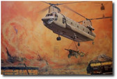 Iron Dance by Joe Kline - CH-47 Chinook Aviation Art