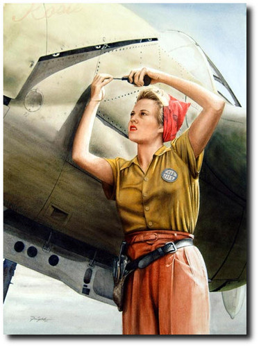 Rosie and the Fork-Tailed Devil by Don Feight - P-38 Lightning Aviation Art