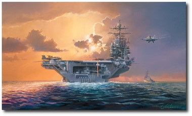 Dawn Operations, Abraham Lincoln Style by Rick Herter - F-14 Tomcat 