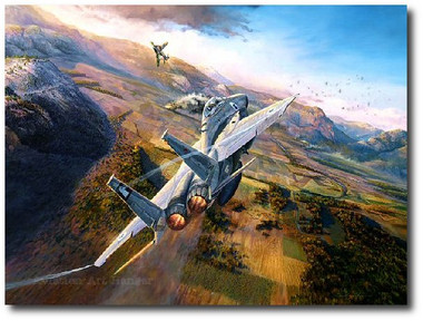 Showdown Over the Bekaa by Rick Herter Aviation Art