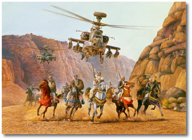 Sword of Thunder by Rick Herter - Boeing AH-64 Apache Aviation Art