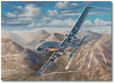 Thunder Over Kunar by Rick Herter - Fairchild Republic A-10 Thunderbolt II Aviation Art