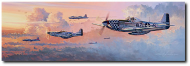 Almost Quittin' Time by Rick Herter - P-51 Mustang  Aviation Art