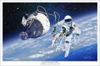 America's First Space Walk by Mark Karvon-  Gemini IV and Ed White 