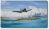 Black Sheep at Munda by Jim Laurier - VMF-214 - Aviation Art 