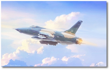 Heading North by Mark Karvon- Republic F-105 Thunderchief Aviation Art