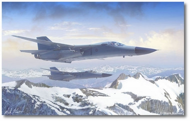 When Pigs Fly by Mark Karvon - General Dynamics F-111 Aardvark Aviation Art