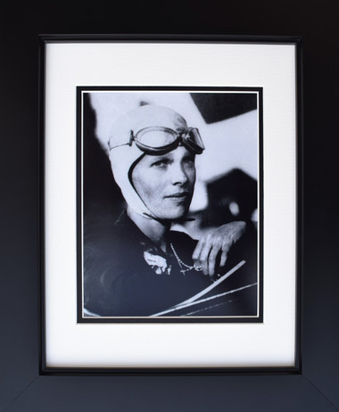  Amelia Earhart with Goggles Aviation Art
