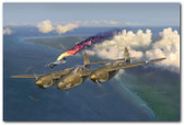 Early Victories by Jim Laurier - P-38 Lightning   Aviation Art