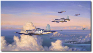 Wounds of War by Jim Laurier - Marines Corsair  Aviation Art