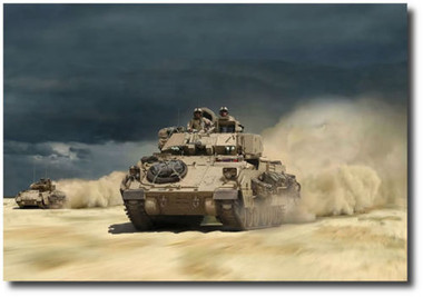 Approaching Storm by Dru Blair - Bradley Fighting Vehicle