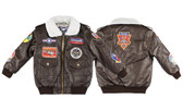 Children's A-2 Bomber Jacket w/ 9 patches