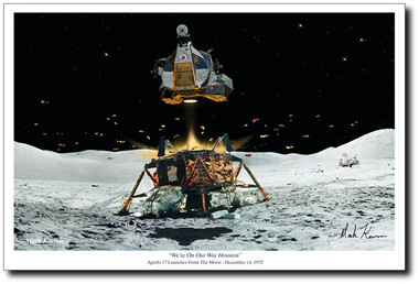 We're On Our Way Houston by Mark Karvon – Apollo 17