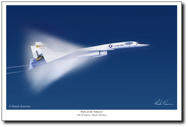 Ride of the Valkyrie by Mark Karvon – XB-70 Valkyrie Aviation Art