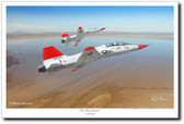 The White Rocket by Mark Karvon – T-38 Talon Glicee Aviation Art