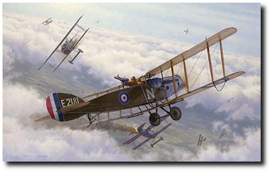 Two Birds With One Stone by Russell Smith - Bristol fighter E'2181 Aviation Art