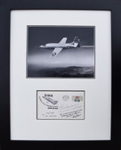 Chuck Yeager & Bob Cardenas Signed First Day Envelope- Framed Collectibles Aviation Art